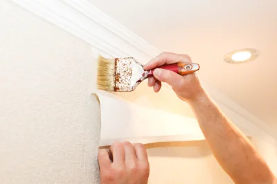 Pose de papier peint à Pisieu — revêtements muraux et toiles de verre